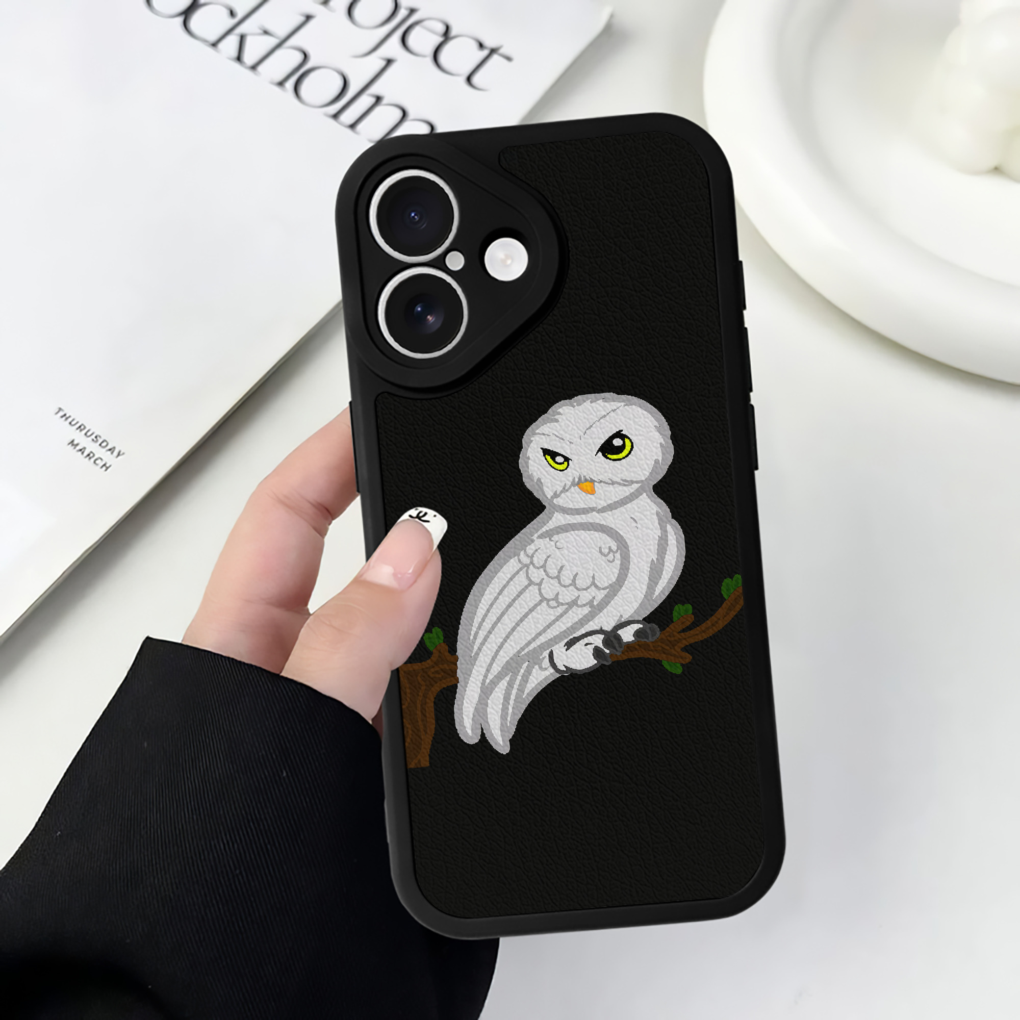 （画像用） Harry Potter ハリー・ポッターシリーズ 【iPhone 16シリーズ対応】シリコンスマホケース（レザー調） 材質：シリコン